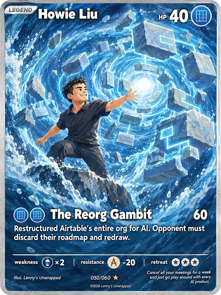 Howie Liu — trading card