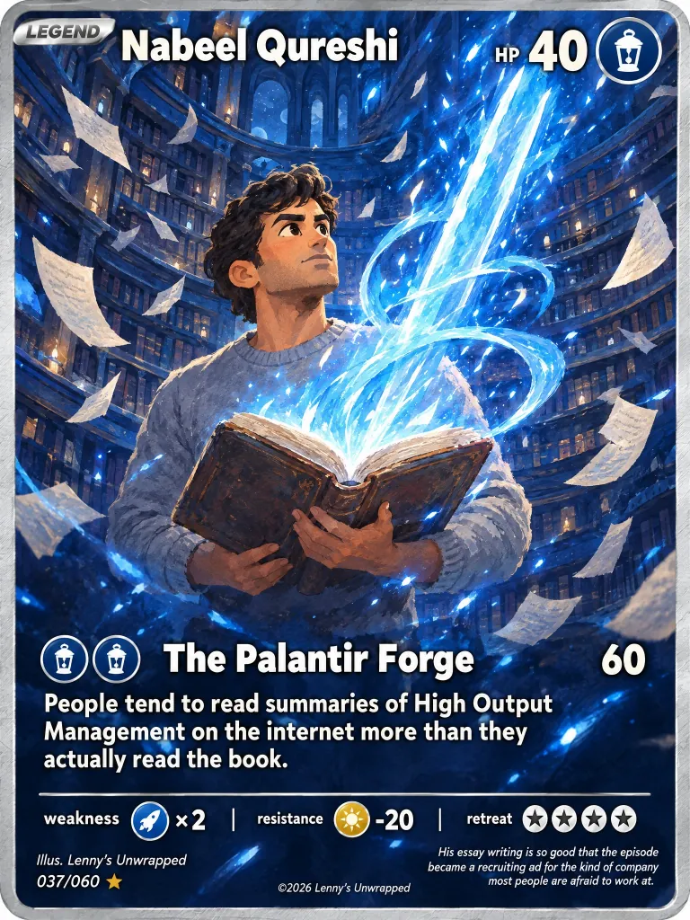 Nabeel Qureshi — trading card