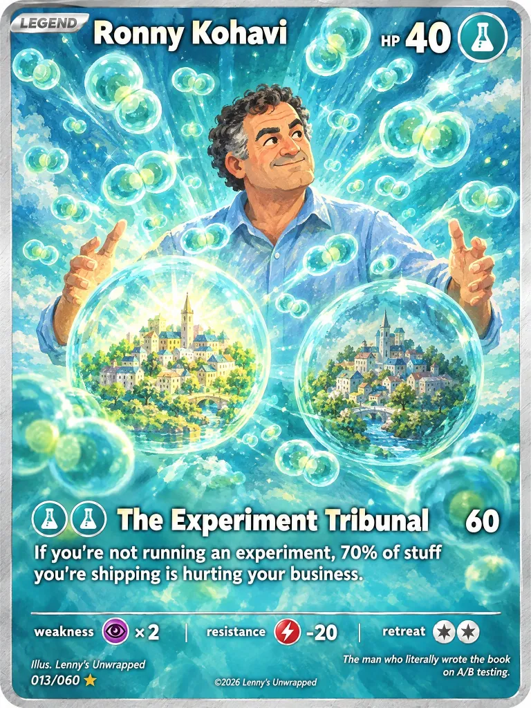 Ronny Kohavi — trading card