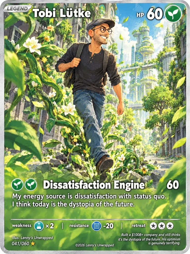 Tobi Lütke — trading card
